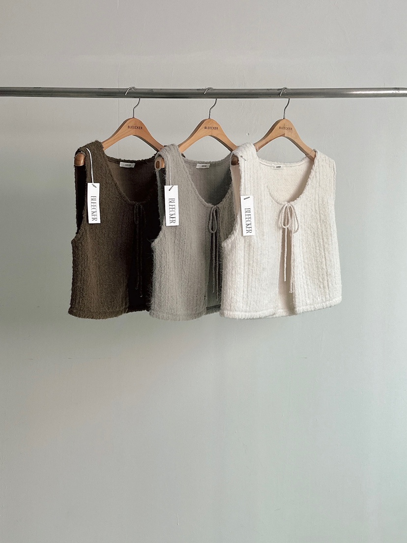 BLEECKER東大門㊣代購女裝新款休閑熱賣真品推薦馬甲安哥拉BLEECKER馬甲