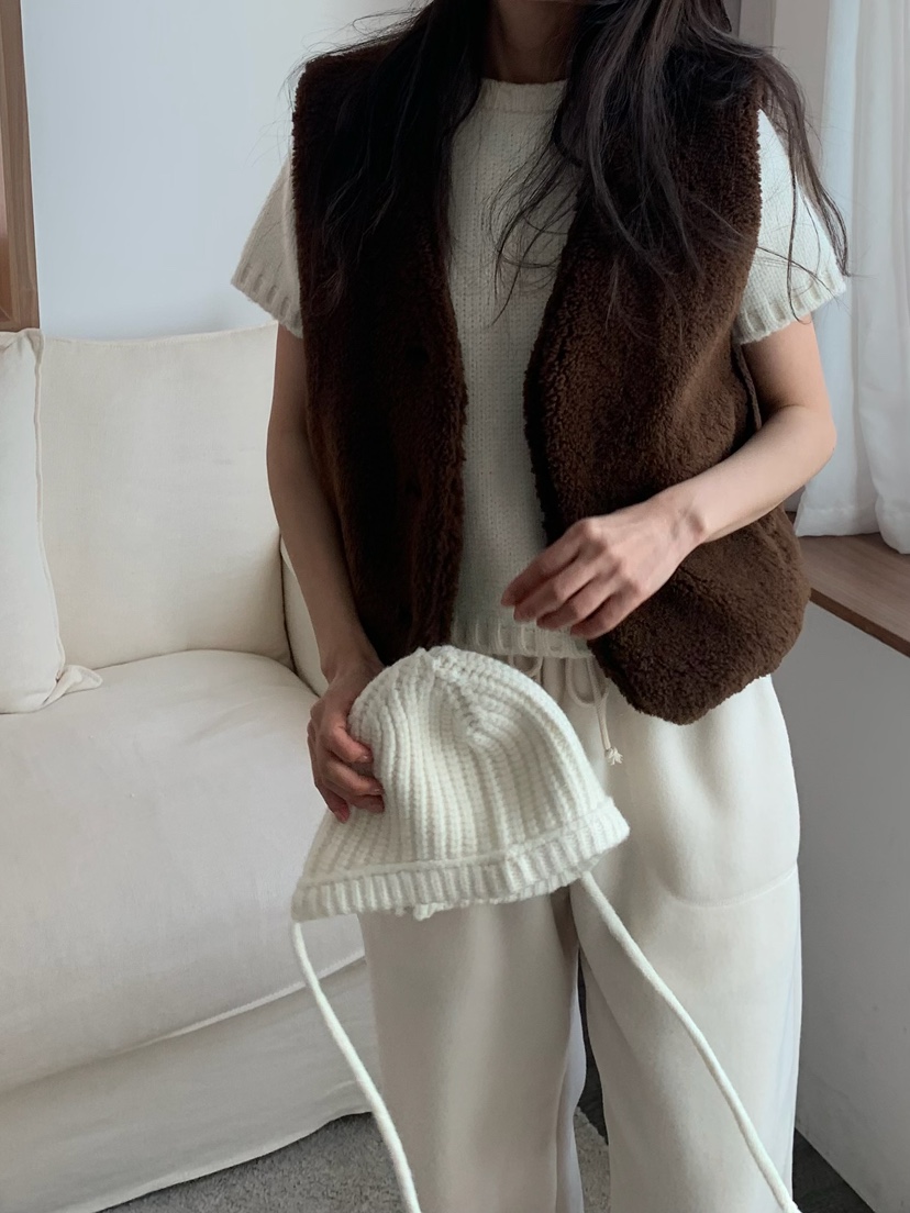 BLEECKER東大門㊣代購女裝新款休閑熱賣真品推薦馬甲安哥拉BLEECKER馬甲