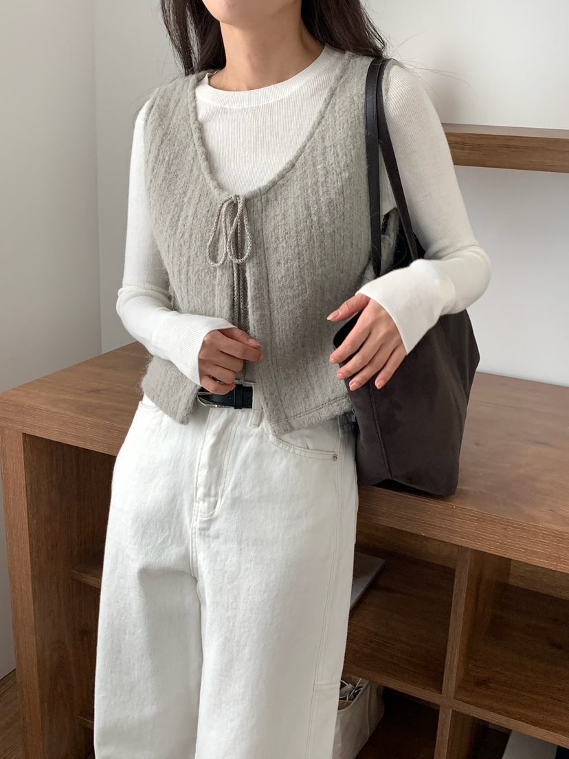 BLEECKER東大門㊣代購女裝新款休閑熱賣真品推薦馬甲安哥拉BLEECKER馬甲