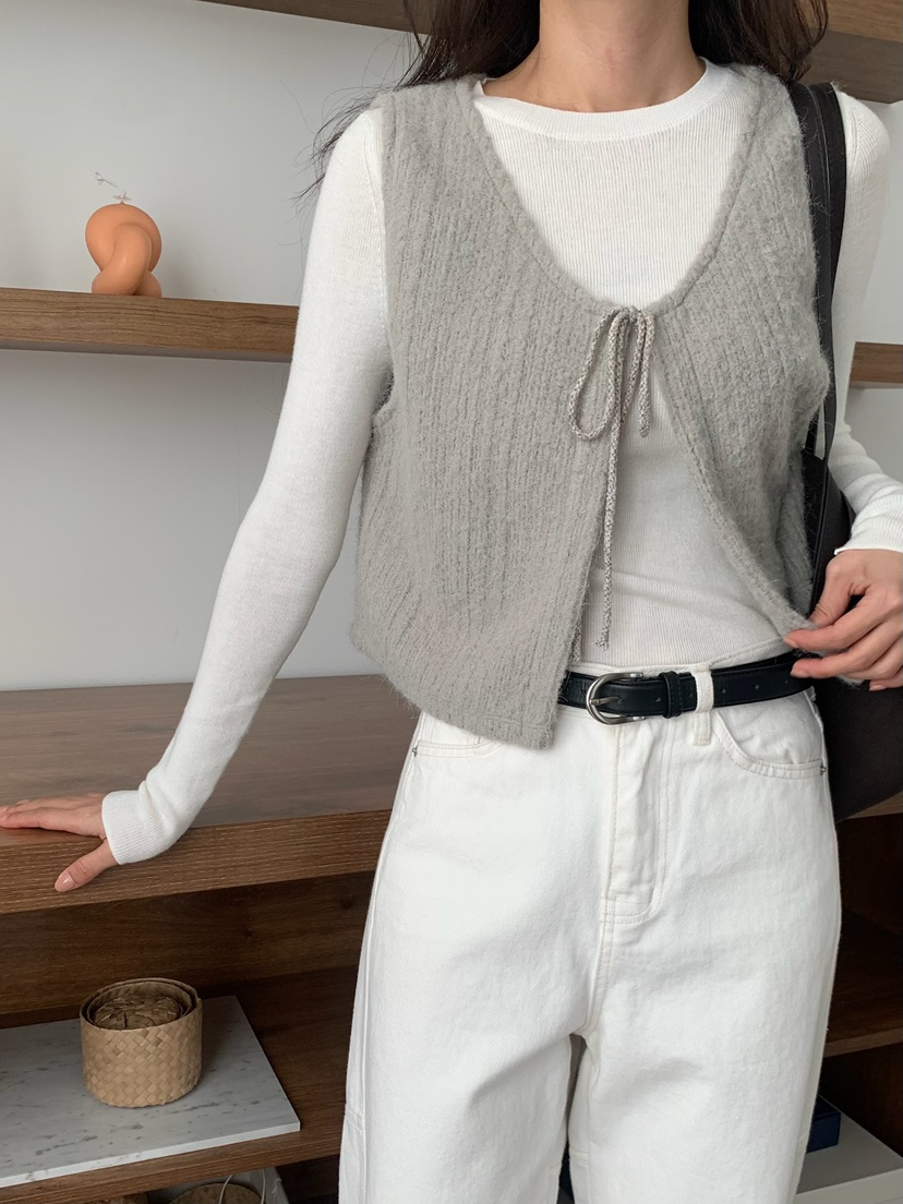 BLEECKER東大門㊣代購女裝新款休閑熱賣真品推薦馬甲安哥拉BLEECKER馬甲