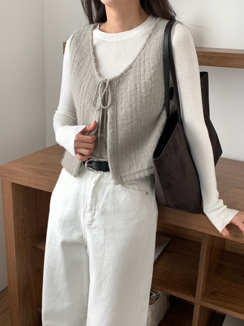 BLEECKER東大門㊣代購女裝新款休閑熱賣真品推薦馬甲安哥拉BLEECKER馬甲