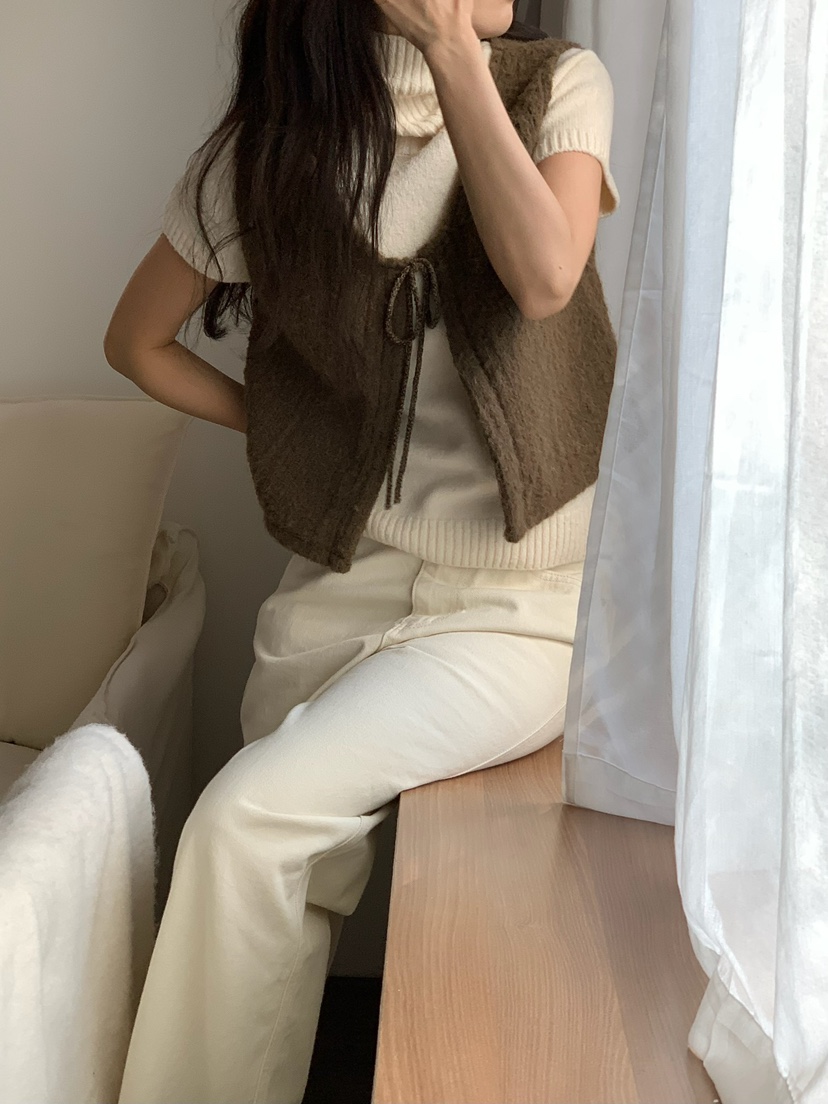 BLEECKER東大門㊣代購女裝新款休閑熱賣真品推薦馬甲安哥拉BLEECKER馬甲