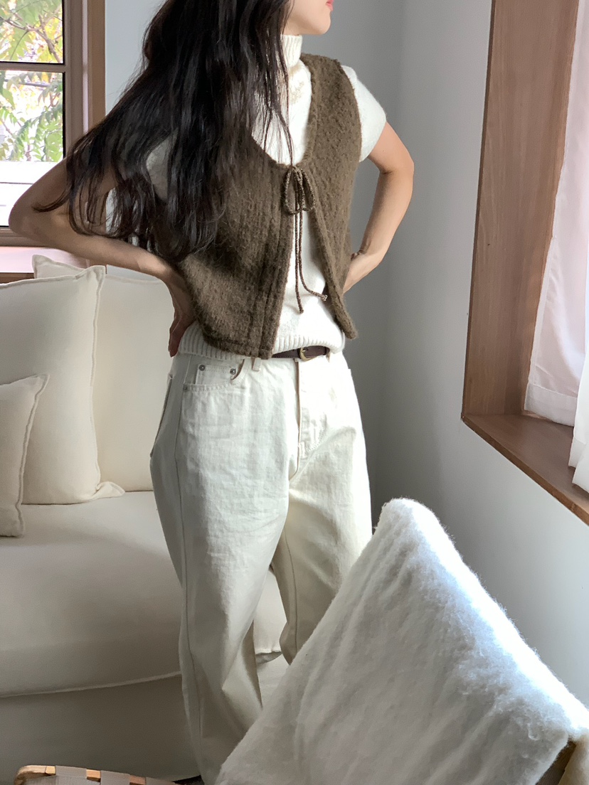 BLEECKER東大門㊣代購女裝新款休閑熱賣真品推薦馬甲安哥拉BLEECKER馬甲