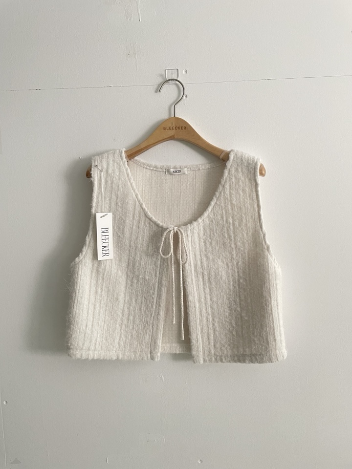 BLEECKER東大門㊣代購女裝新款休閑熱賣真品推薦馬甲安哥拉BLEECKER馬甲圖色1