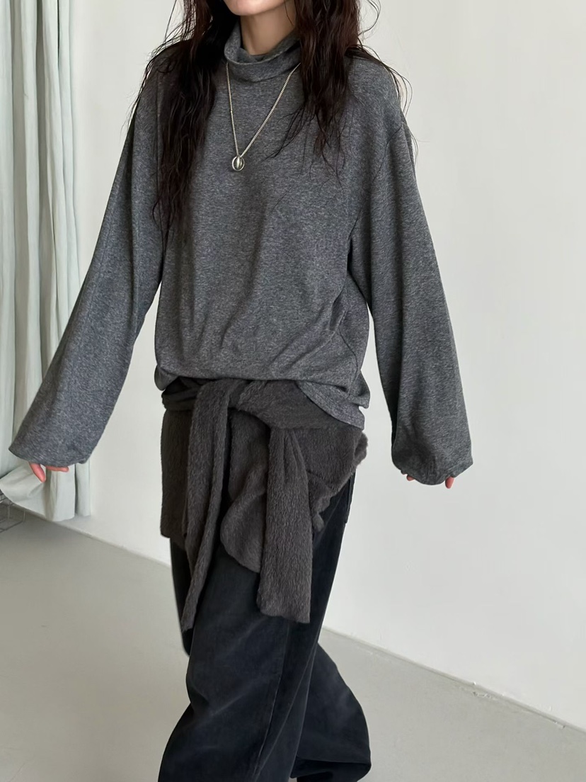 MINIMUZE韓國直郵㊣女士新款時尚推薦真品職業25秋冬長袖T恤MINIMUZE長袖T恤