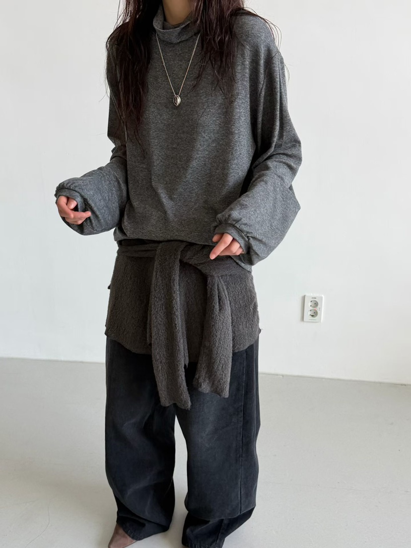 MINIMUZE韓國直郵㊣女士新款時尚推薦真品職業25秋冬長袖T恤MINIMUZE長袖T恤