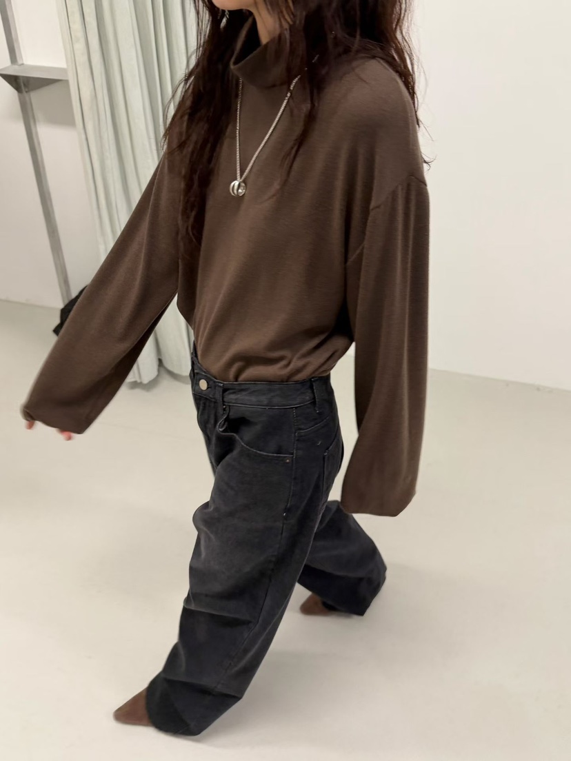 MINIMUZE韓國直郵㊣女士新款時尚推薦真品職業25秋冬長袖T恤MINIMUZE長袖T恤