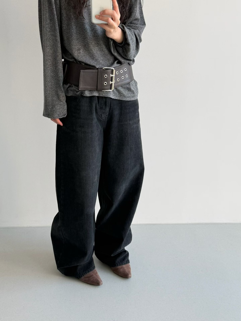 MINIMUZE東大門㊣直郵女士新款熱賣職業人氣25秋冬時尚牛仔褲MINIMUZE牛仔褲