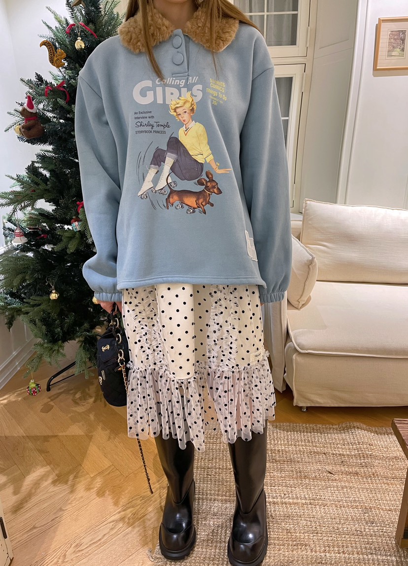 BOUTIQUE-L東大門㊣實拍女士新款休閑熱賣時尚真品推薦衛衣BOUTIQUE-L衛衣圖色1