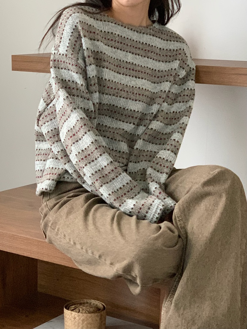 BLEECKER東大門㊣實拍女裝新款時尚25秋冬熱賣職業人氣針織衫BLEECKER針織衫