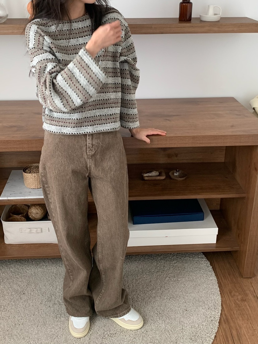 BLEECKER東大門㊣實拍女裝新款時尚25秋冬熱賣職業人氣針織衫BLEECKER針織衫