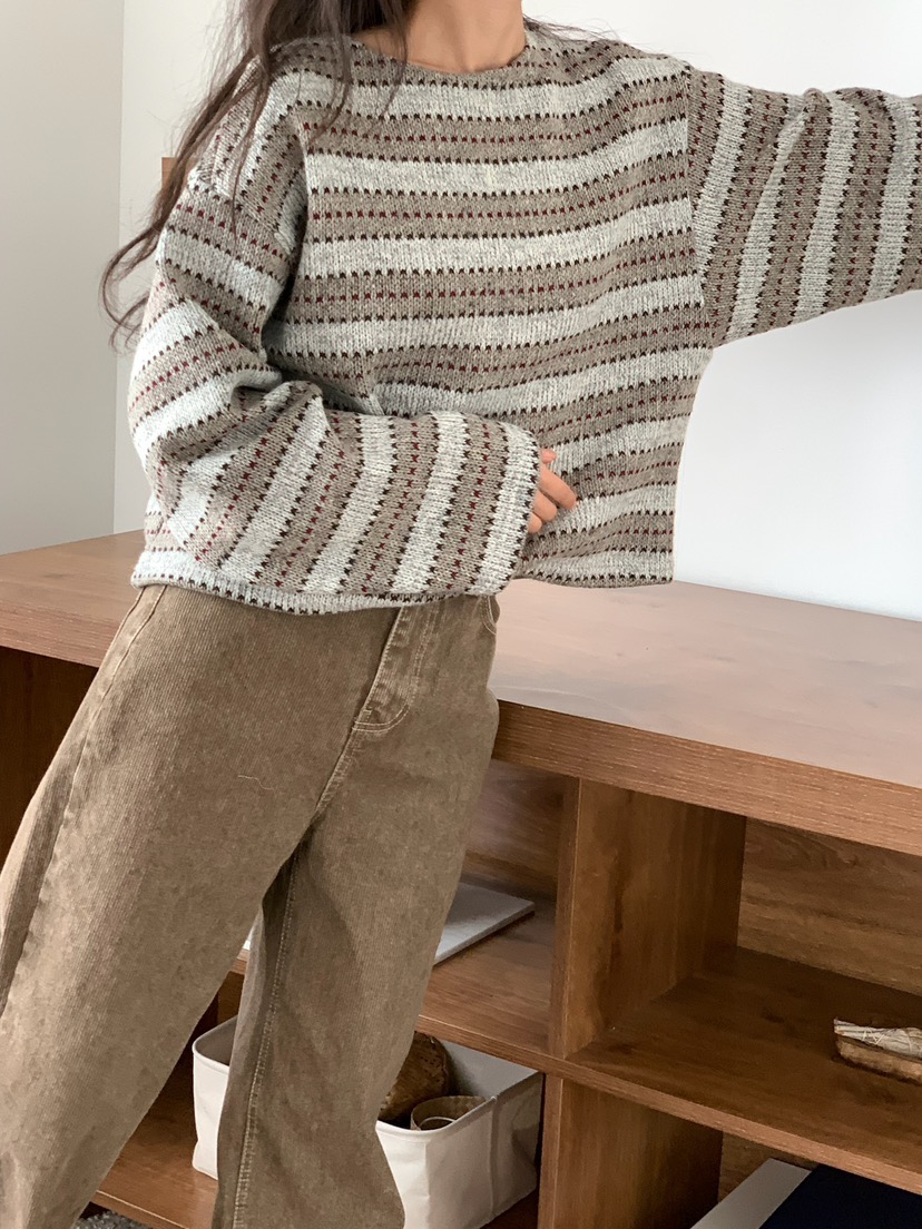 BLEECKER東大門㊣實拍女裝新款時尚25秋冬熱賣職業人氣針織衫BLEECKER針織衫