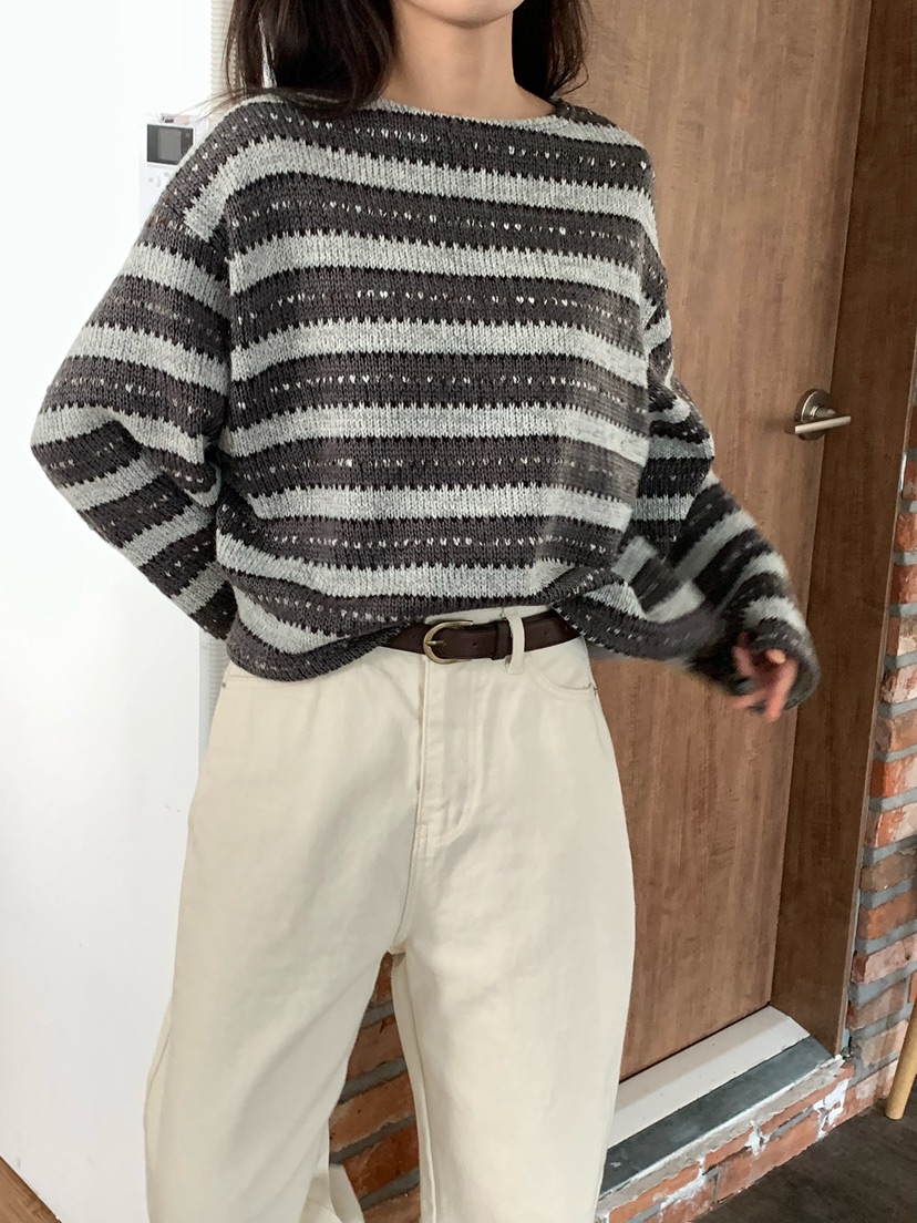 BLEECKER東大門㊣實拍女裝新款時尚25秋冬熱賣職業人氣針織衫BLEECKER針織衫