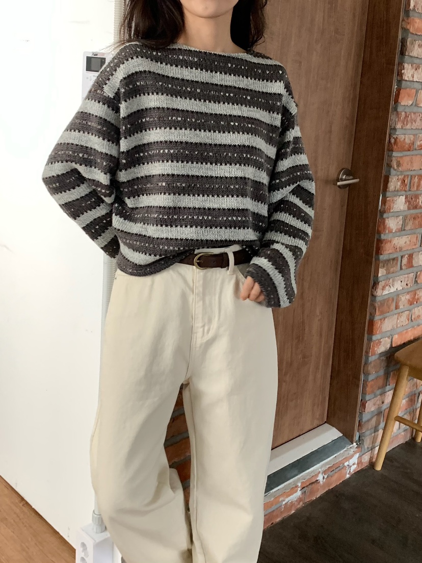 BLEECKER東大門㊣實拍女裝新款時尚25秋冬熱賣職業人氣針織衫BLEECKER針織衫