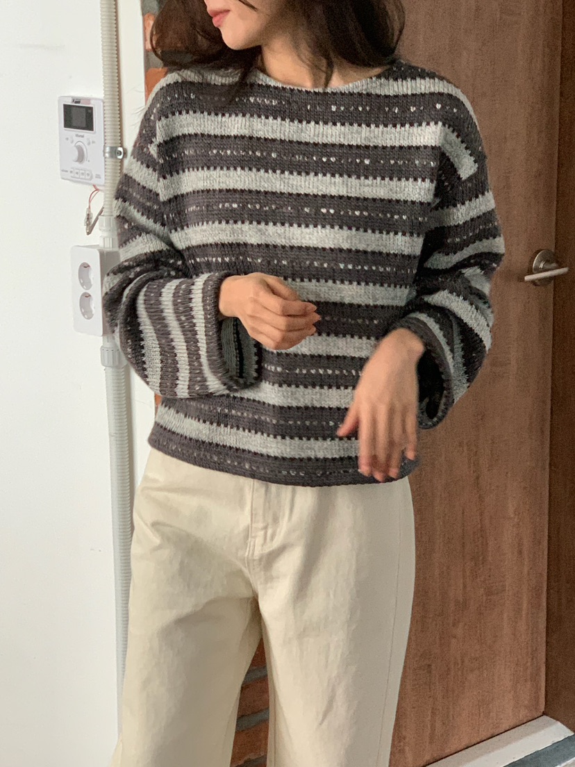 BLEECKER東大門㊣實拍女裝新款時尚25秋冬熱賣職業人氣針織衫BLEECKER針織衫