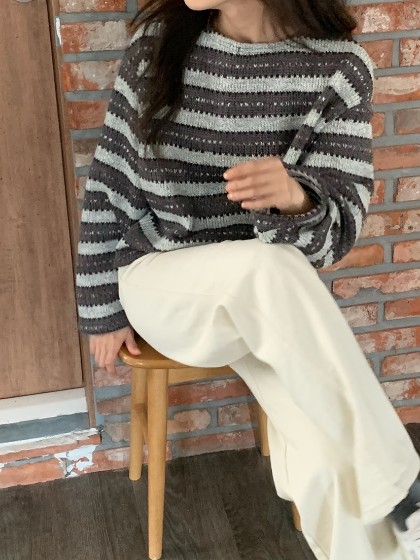 BLEECKER東大門㊣實拍女裝新款時尚25秋冬熱賣職業人氣針織衫BLEECKER針織衫