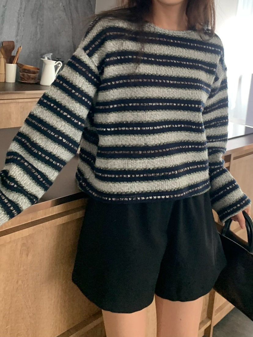 BLEECKER東大門㊣實拍女裝新款時尚25秋冬熱賣職業人氣針織衫BLEECKER針織衫