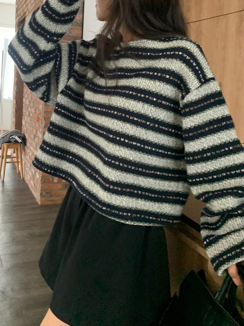 BLEECKER東大門㊣實拍女裝新款時尚25秋冬熱賣職業人氣針織衫BLEECKER針織衫