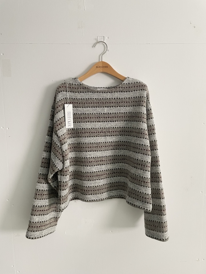 BLEECKER東大門㊣實拍女裝新款時尚25秋冬熱賣職業人氣針織衫BLEECKER針織衫圖色1