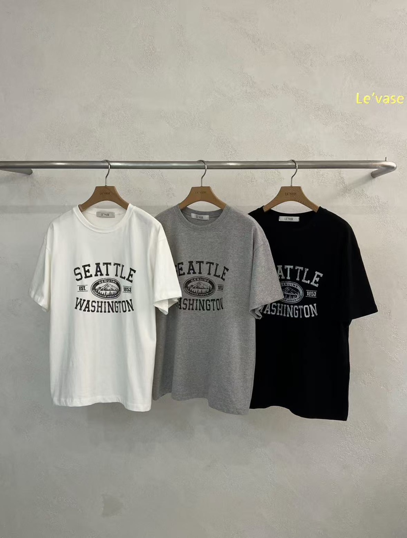 LE VASE東大門㊣代購女裝新品人氣推薦真品職業熱賣休閑T恤LE VASET恤