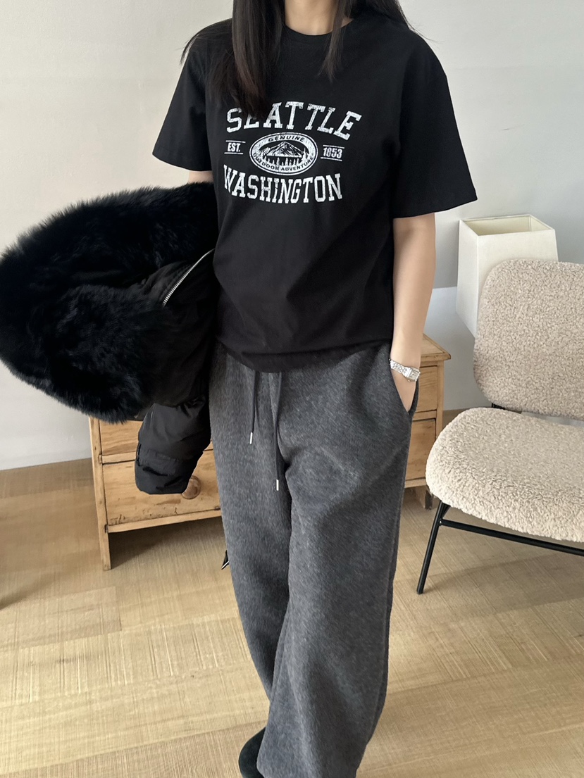 LE VASE東大門㊣代購女裝新品人氣推薦真品職業熱賣休閑T恤LE VASET恤圖色2