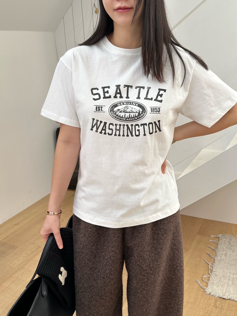 LE VASE東大門㊣代購女裝新品人氣推薦真品職業熱賣休閑T恤LE VASET恤圖色3