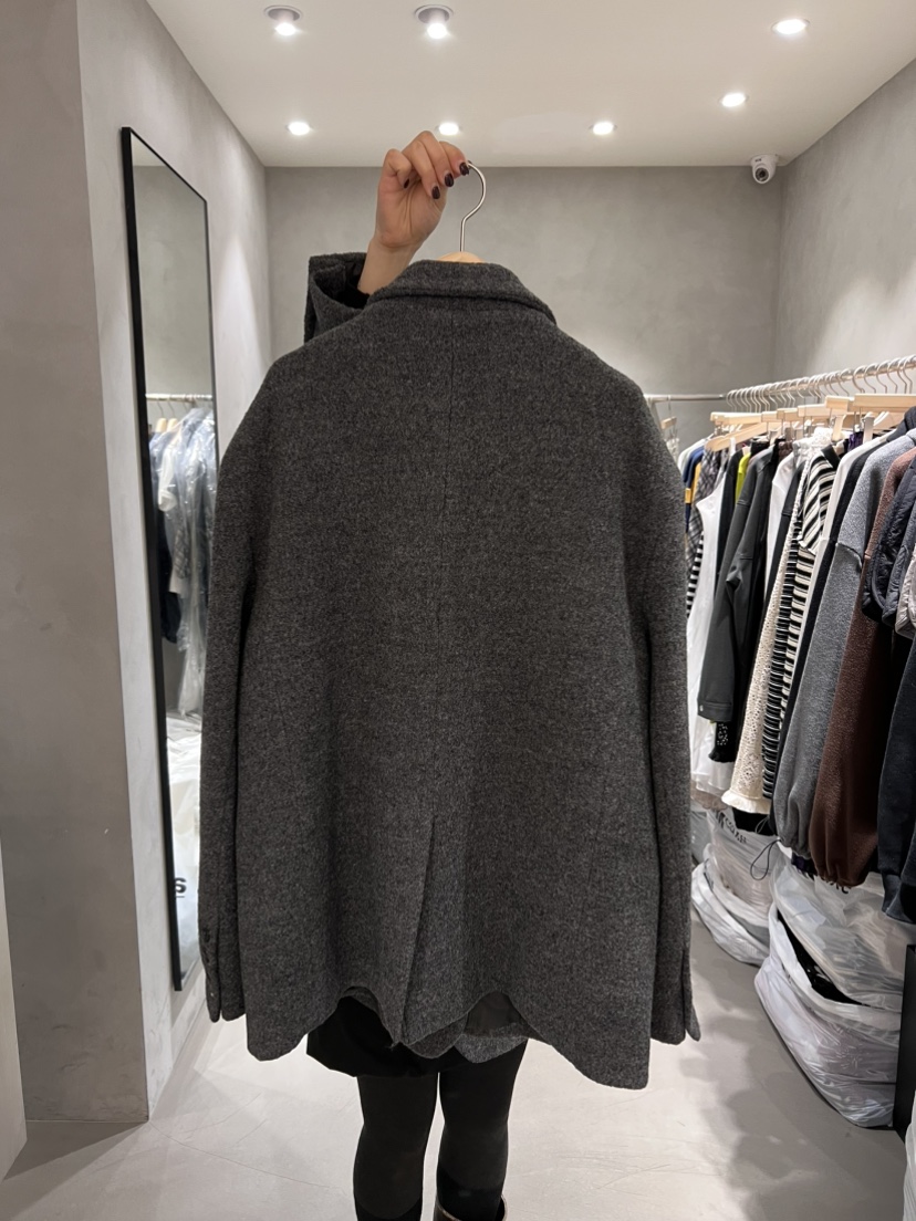 X-MOOD東大門㊣代購女士新品25秋冬真品熱賣時尚人氣短款大衣X-MOOD短款大衣