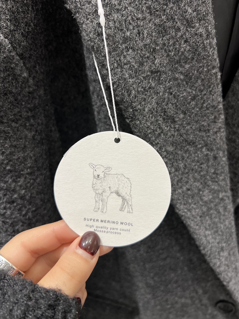 X-MOOD東大門㊣代購女士新品25秋冬真品熱賣時尚人氣短款大衣X-MOOD短款大衣