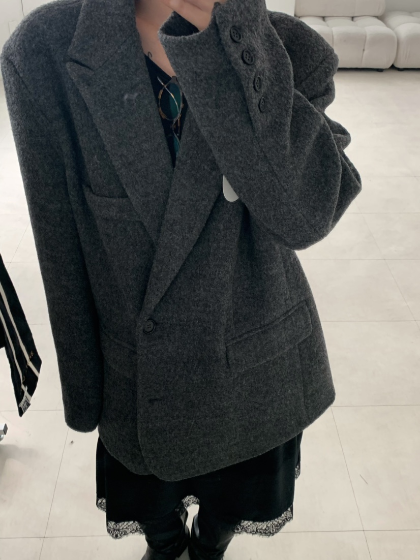 X-MOOD東大門㊣代購女士新品25秋冬真品熱賣時尚人氣短款大衣X-MOOD短款大衣