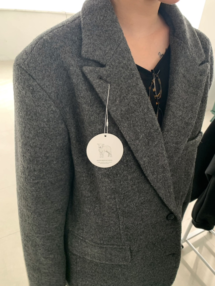 X-MOOD東大門㊣代購女士新品25秋冬真品熱賣時尚人氣短款大衣X-MOOD短款大衣