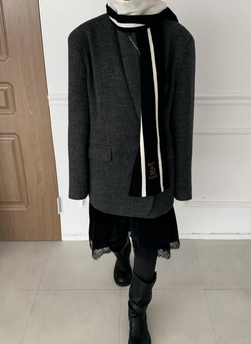 X-MOOD東大門㊣代購女士新品25秋冬真品熱賣時尚人氣短款大衣X-MOOD短款大衣