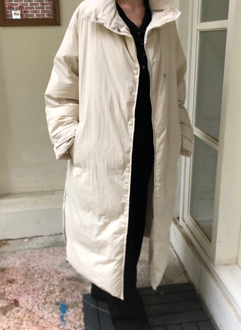 THE EYL韓國代購㊣女士新款推薦時尚職業長款羽絨服含腰帶THE EYL長款羽絨服