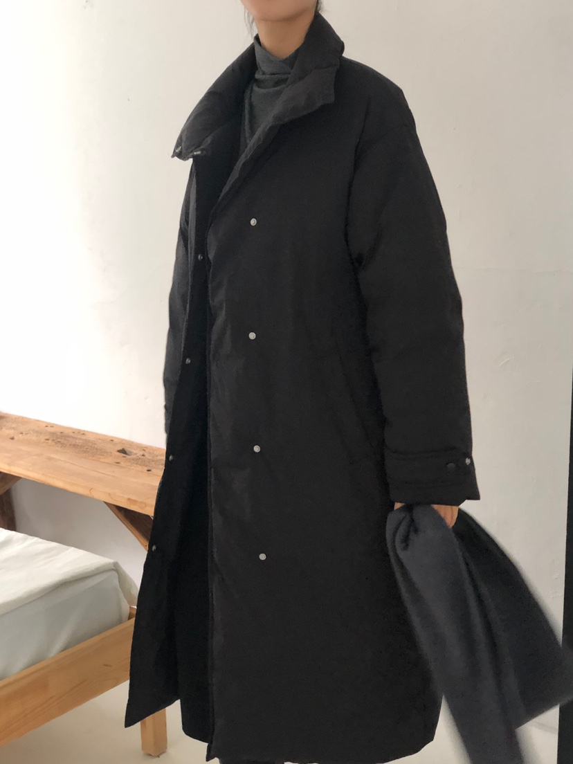 THE EYL韓國代購㊣女士新款推薦時尚職業長款羽絨服含腰帶THE EYL長款羽絨服