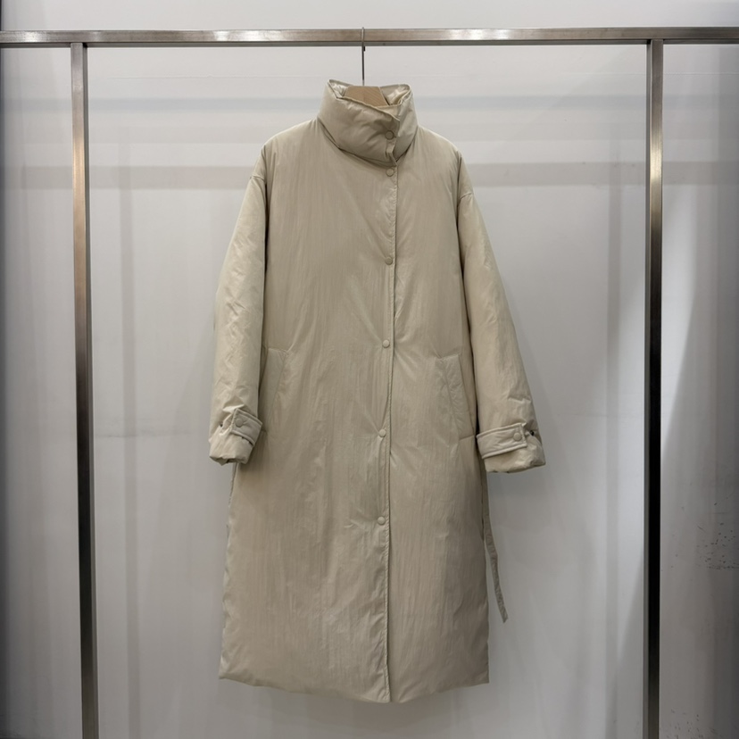 THE EYL韓國代購㊣女士新款推薦時尚職業長款羽絨服含腰帶THE EYL長款羽絨服圖色1