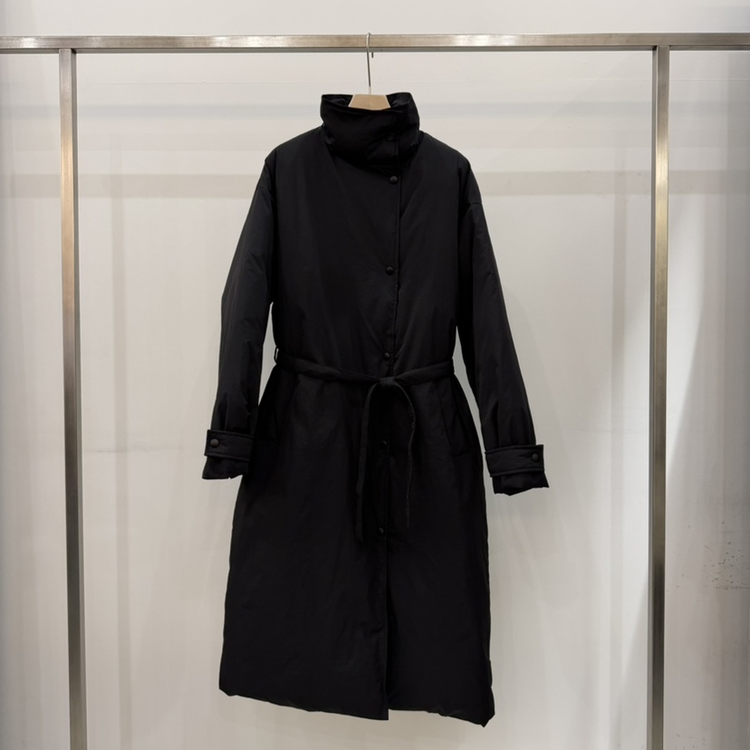 THE EYL韓國代購㊣女士新款推薦時尚職業長款羽絨服含腰帶THE EYL長款羽絨服圖色2