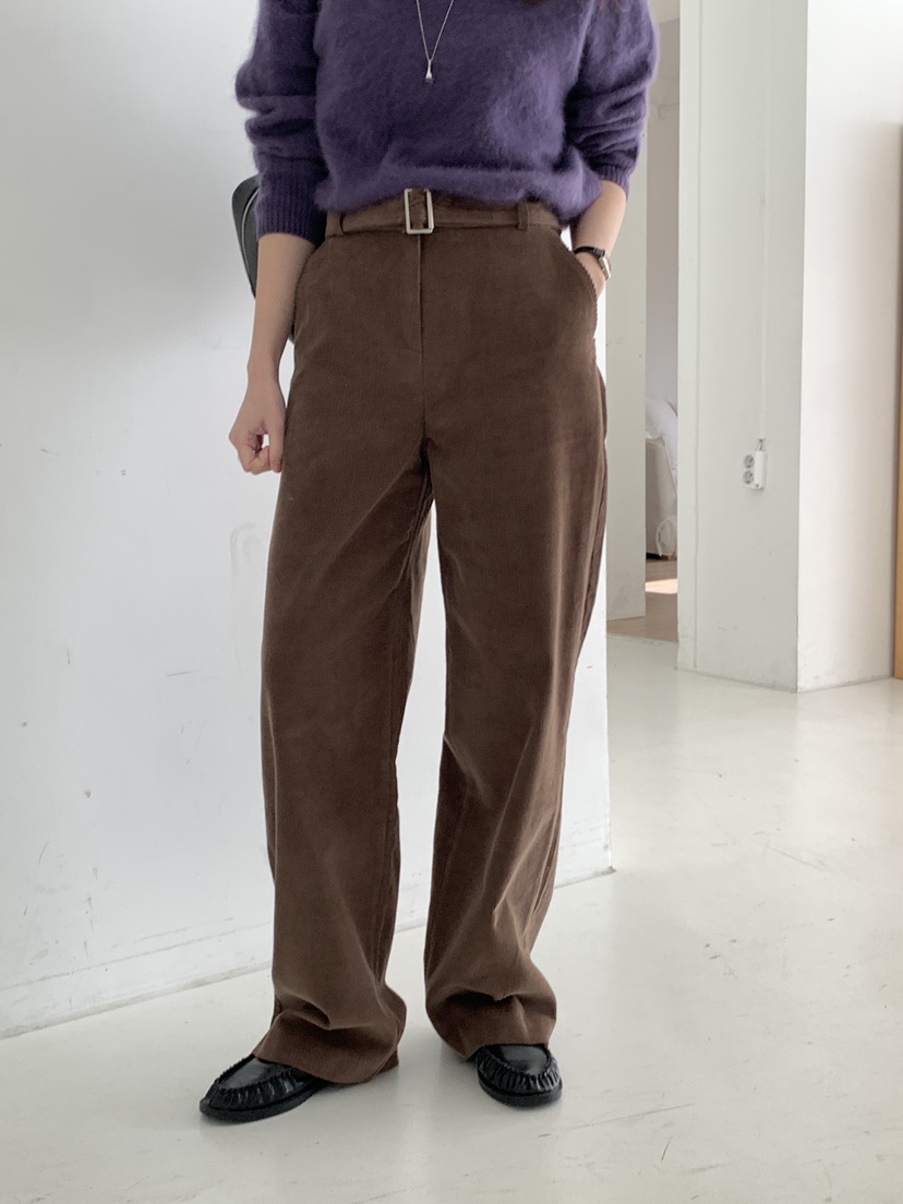 NOTHING韓國直郵㊣女士新品時尚人氣休閑真品推薦休閑褲含腰帶NOTHING休閑褲