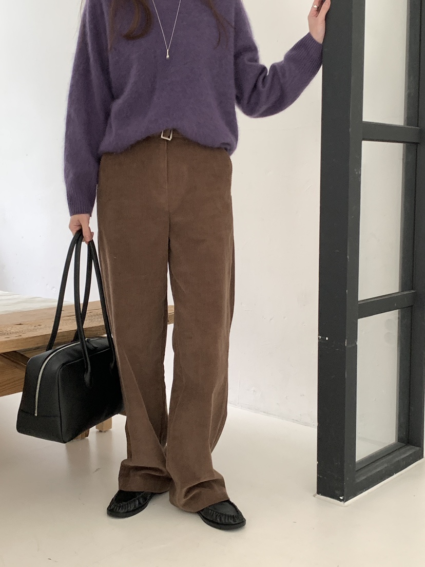 NOTHING韓國直郵㊣女士新品時尚人氣休閑真品推薦休閑褲含腰帶NOTHING休閑褲