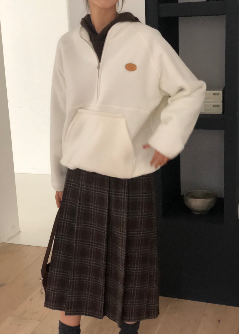 THE EYL韓國直郵㊣女士新款熱賣時尚人氣真品衛衣加絨拉鏈THE EYL衛衣