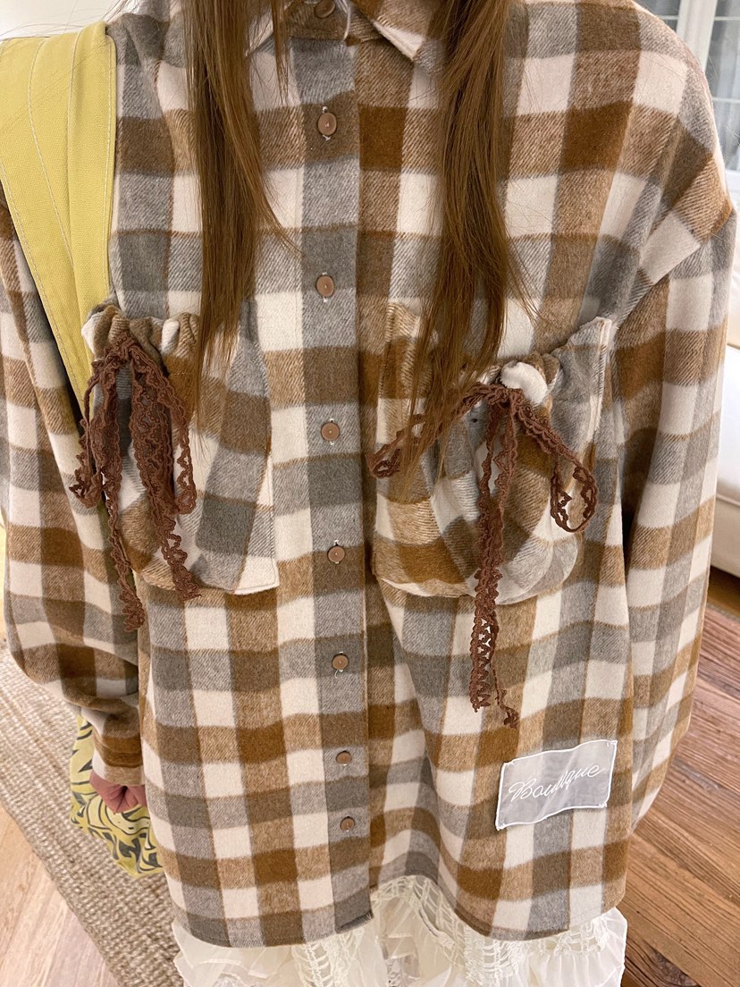 BOUTIQUE-L東大門㊣直郵女士新品推薦真品時尚人氣襯衫蕾絲衫BOUTIQUE-L襯衫/蕾絲衫