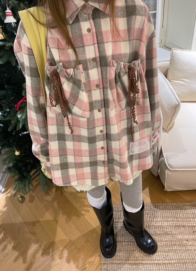 BOUTIQUE-L東大門㊣直郵女士新品推薦真品時尚人氣襯衫蕾絲衫BOUTIQUE-L襯衫/蕾絲衫