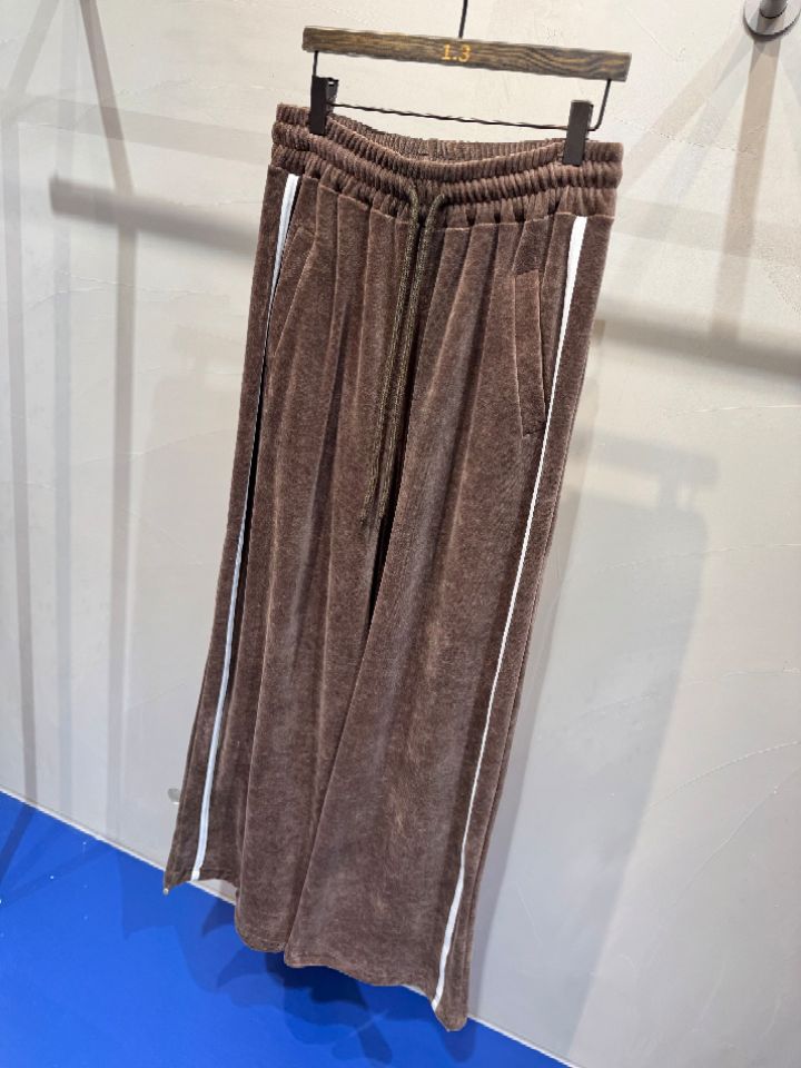1.3東大門㊣實拍女裝新款25秋冬人氣職業真品熱賣休閑褲絲絨1.3休閑褲