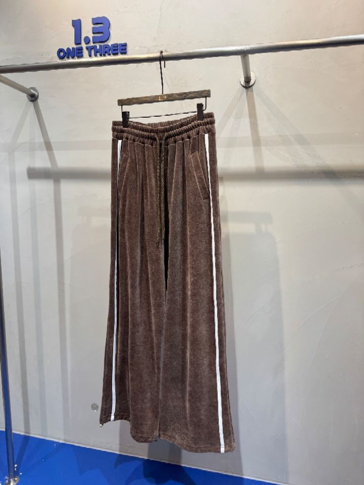 1.3東大門㊣實拍女裝新款25秋冬人氣職業真品熱賣休閑褲絲絨1.3休閑褲