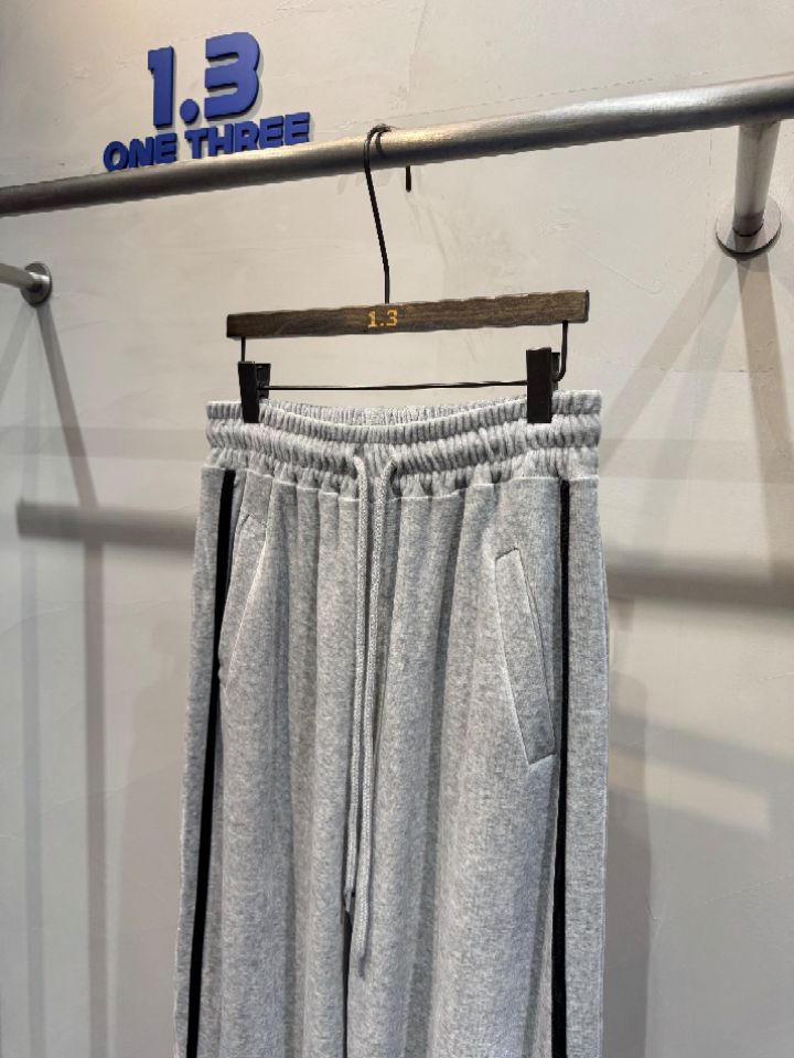 1.3東大門㊣實拍女裝新款25秋冬人氣職業真品熱賣休閑褲絲絨1.3休閑褲