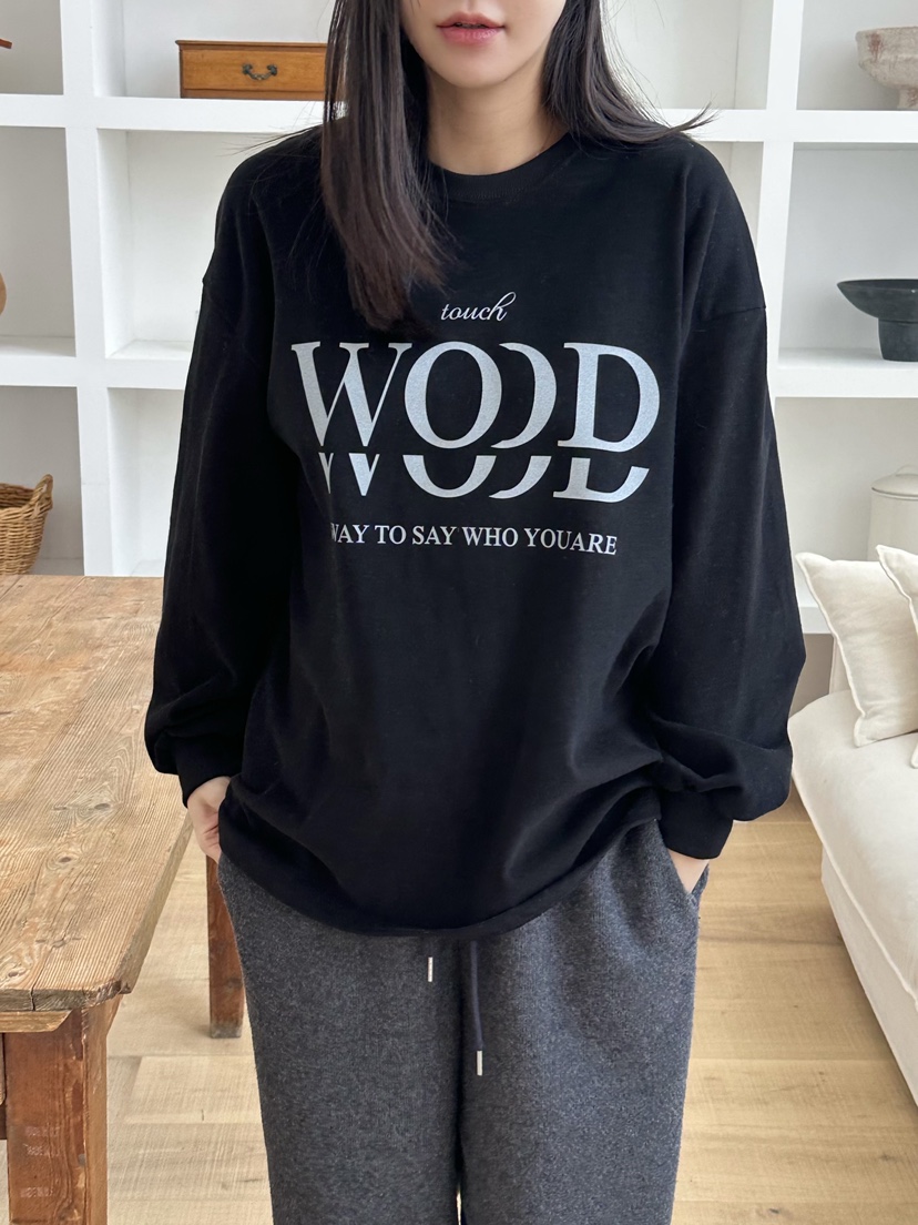 LE VASE東大門㊣代購女士新款休閑職業真品推薦25秋冬長袖T恤LE VASE長袖T恤圖色1