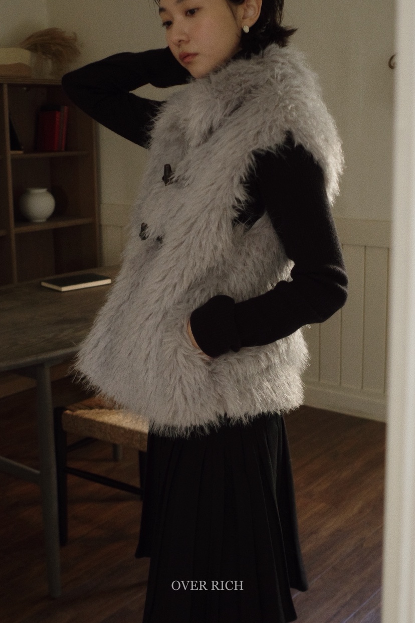 OVER RICH東大門㊣實拍女士新品25秋冬時尚人氣真品熱賣馬甲OVER RICH馬甲