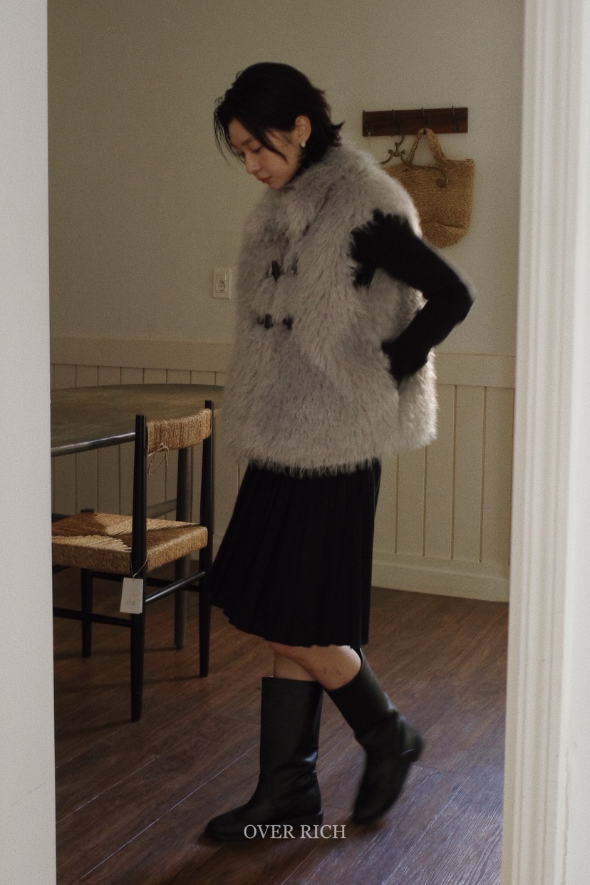 OVER RICH東大門㊣實拍女士新品25秋冬時尚人氣真品熱賣馬甲OVER RICH馬甲