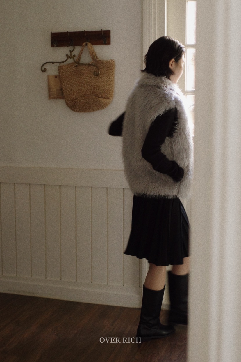 OVER RICH東大門㊣實拍女士新品25秋冬時尚人氣真品熱賣馬甲OVER RICH馬甲