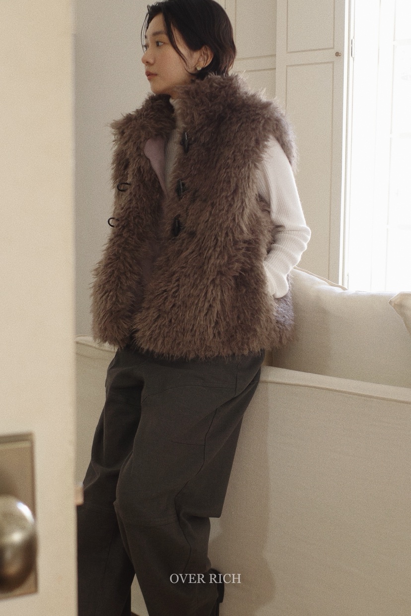 OVER RICH東大門㊣實拍女士新品25秋冬時尚人氣真品熱賣馬甲OVER RICH馬甲