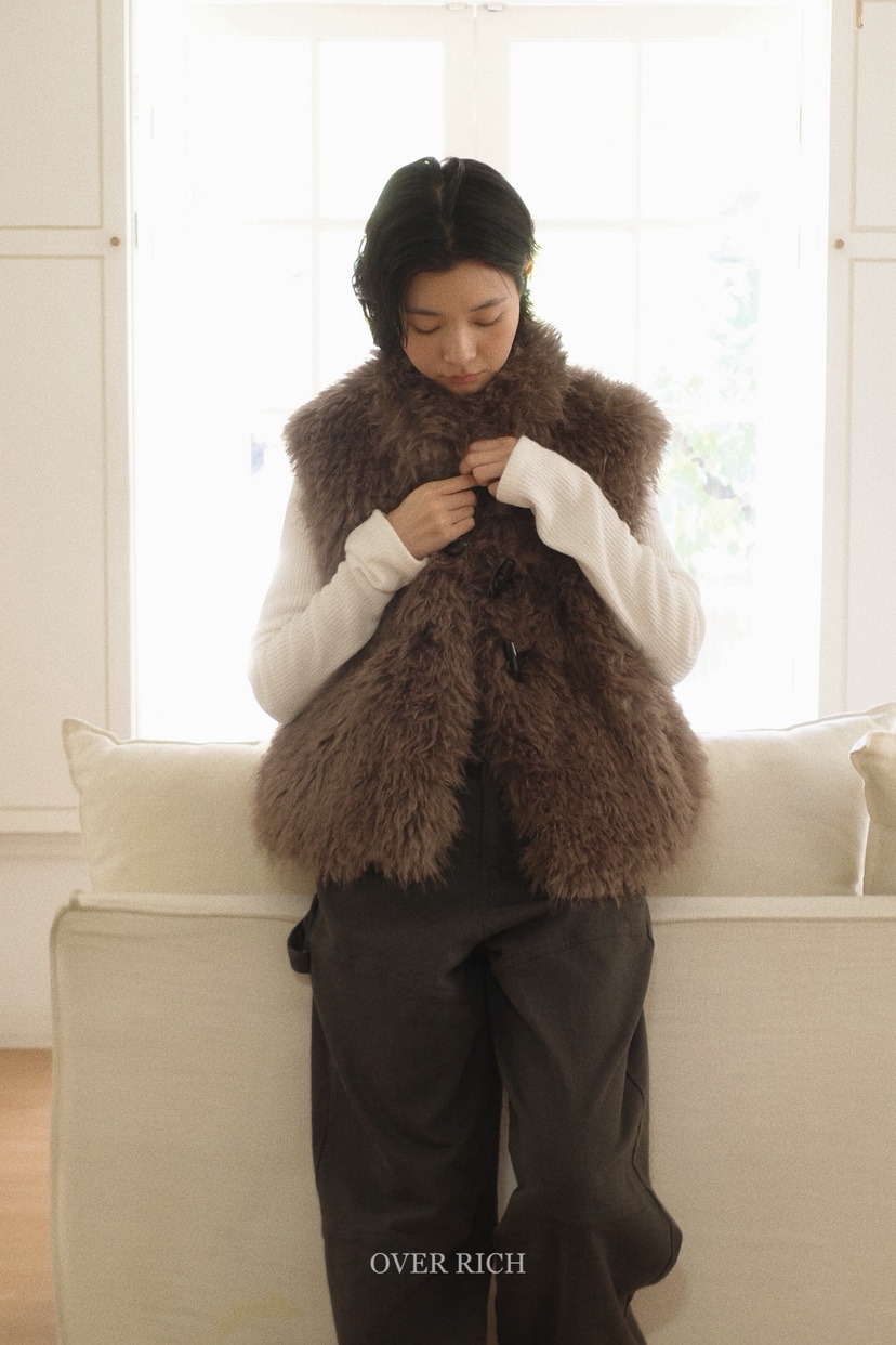 OVER RICH東大門㊣實拍女士新品25秋冬時尚人氣真品熱賣馬甲OVER RICH馬甲