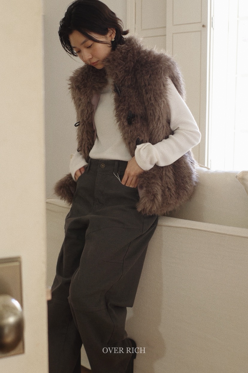 OVER RICH東大門㊣實拍女士新品25秋冬時尚人氣真品熱賣馬甲OVER RICH馬甲